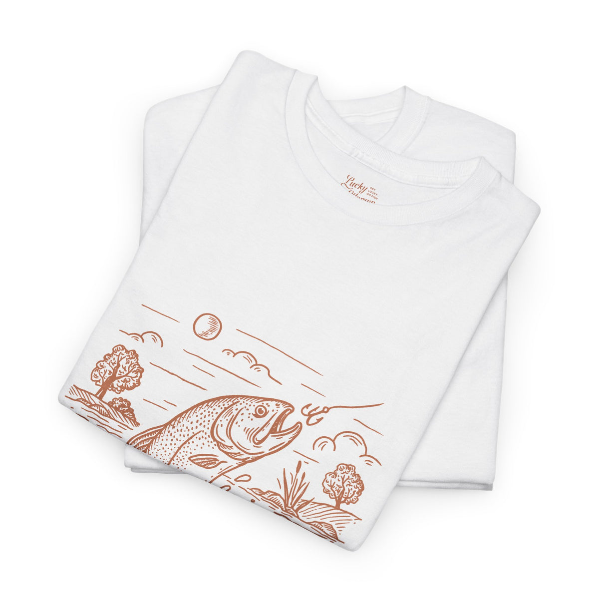 Fishing Graphic Tee — "Lucky Shirt: Just One More Cast"