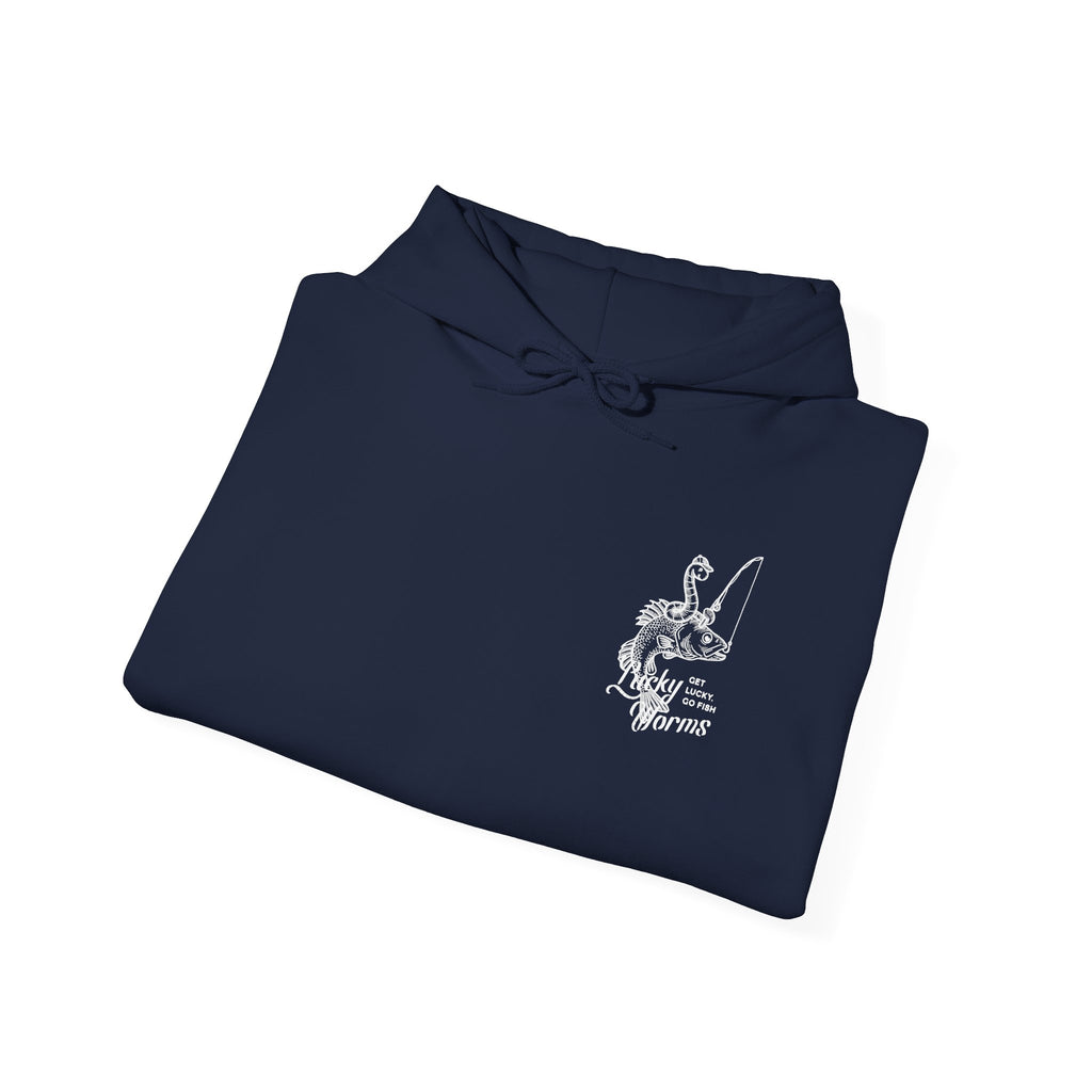 Fishing Graphic Hoodie — 'Gone Fishing' Trout Illustration Pullover
