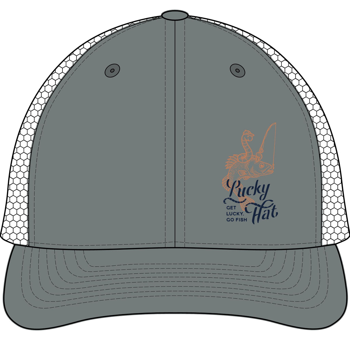 Lucky Hat — "Lucky Worms" Trucker Cap