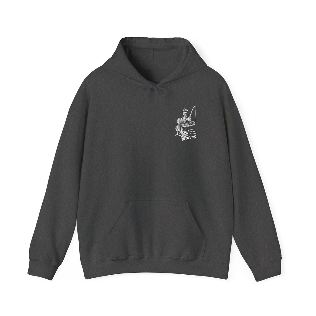 Fishing Graphic Hoodie — 'Gone Fishing' Trout Illustration Pullover