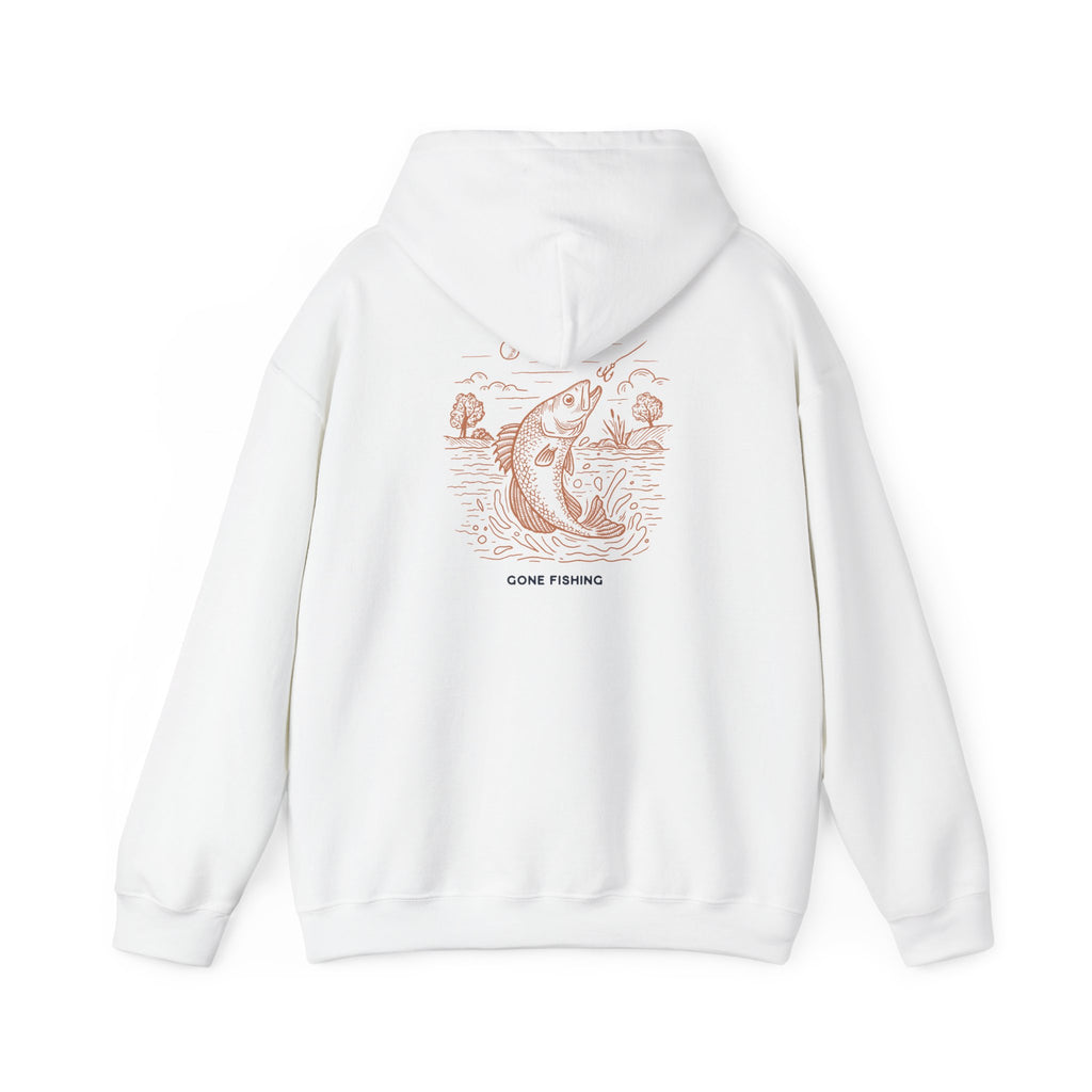 Lucky Hoodie — "Work Less, Fish More" Fishing Graphic Hoodie